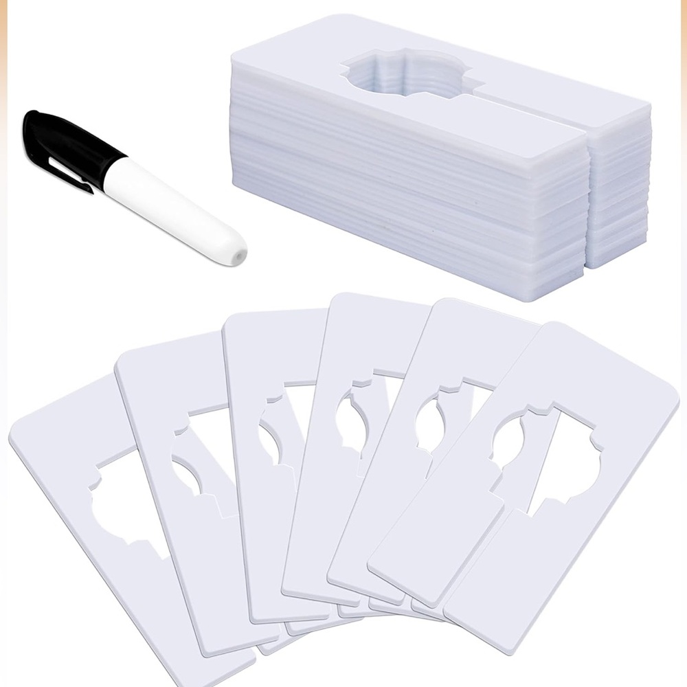 Rectangular White Plastic  Closet Dividers